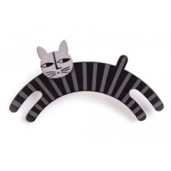 Cat, jumping, black with...