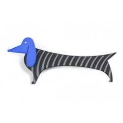 Dachshund, black with grey...