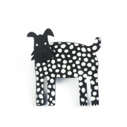 Hund, korte ører, sort m...