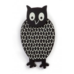 Owl, black with dots, black...