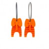 Elefant, orange m røde striper, orange hoved