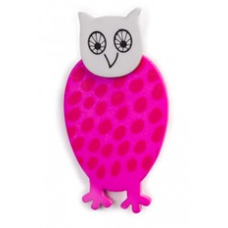 Ugle, lyserød m prikker,...