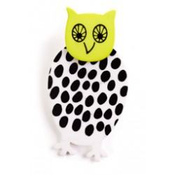 Ugle, hvid m sorte prikker,...