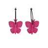 Butterfly, pink with  pink stripes, pink wings with pink dots