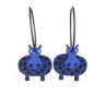 Hippopotamus, blue with black dots, blue head