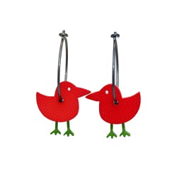Tit bird, red with red...