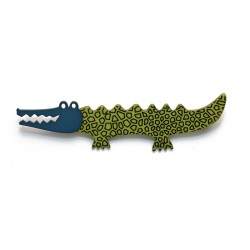 Crocodile, lime green w...