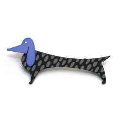 Dachshund, black with grey...