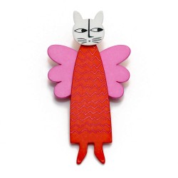 Kat, engel, rød m lyserød...