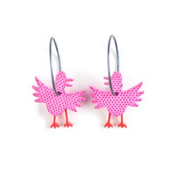 Goose, pink with red dots,...