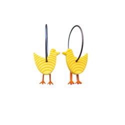 Hen, yellow with stripes,...