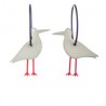 Seagull, grey, red legs