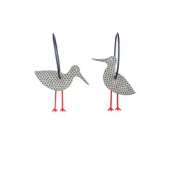 Seagull, grey with black...