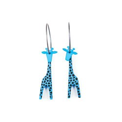 Giraf, blå m sorte prikker,...