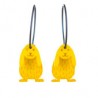 Rabbit, hanging ears, yellow w yellow dots, yellow head