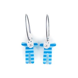 Kanin, stritører, smal, blå...