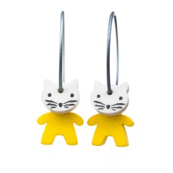 Cat, kitten, yellow with...