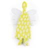 Angel, lime green with white dots, white wings
