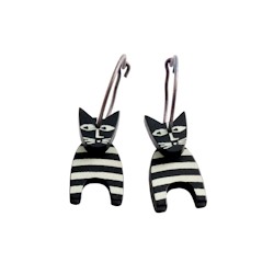 Cat, standing, black w...