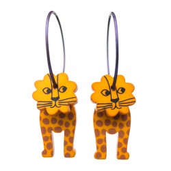 Lion, orange with dots,...