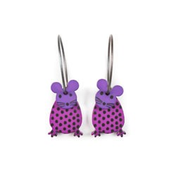 Mouse, purple with spots,...