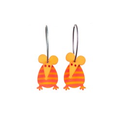 Mouse, long nose, orange...