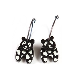 Panda, black with white...