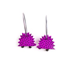 Hedgehog, purple with black...