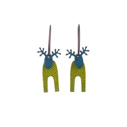 Reindeer, green with dots,...