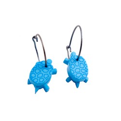 Turtle, blue with dots,...