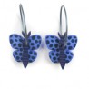Butterfly, blue with stripes, blue wings with blue dots