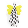 Angel, White w. black dots, yellow wings