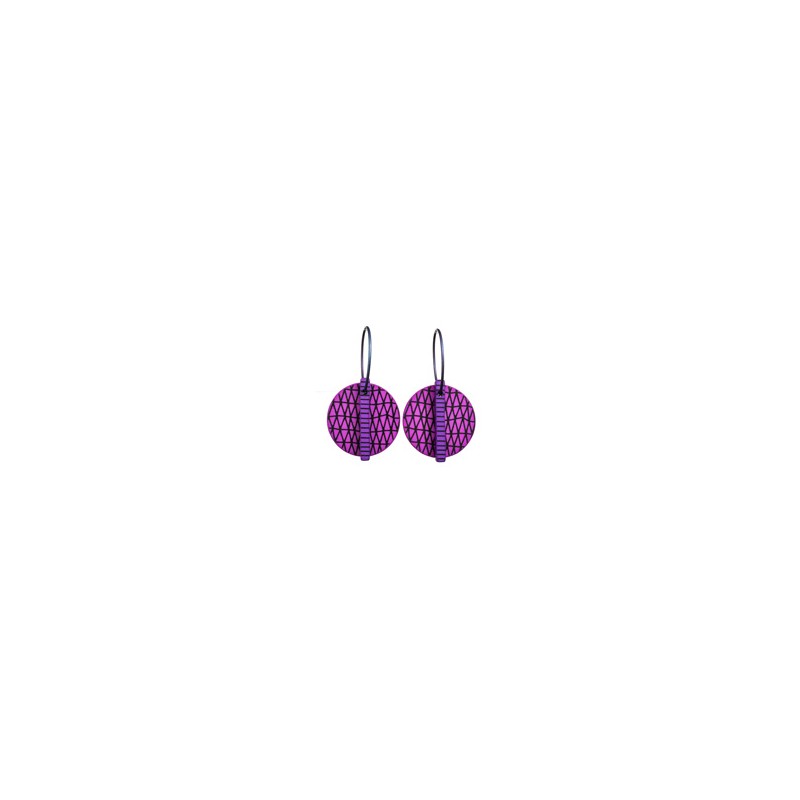 Leaf, round, purple with stripes, purple stalk
