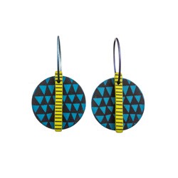 Leaf, round, blue with...