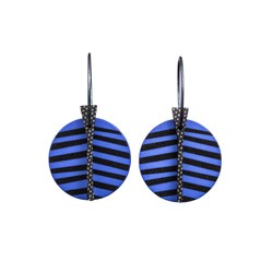 Leaf, round, blue with...