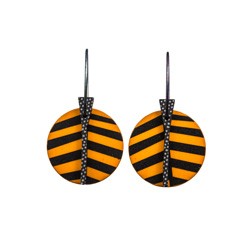 Leaf, round,  orange with...