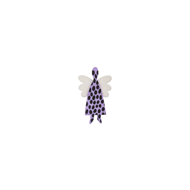 Angel, Purple w. black dots
